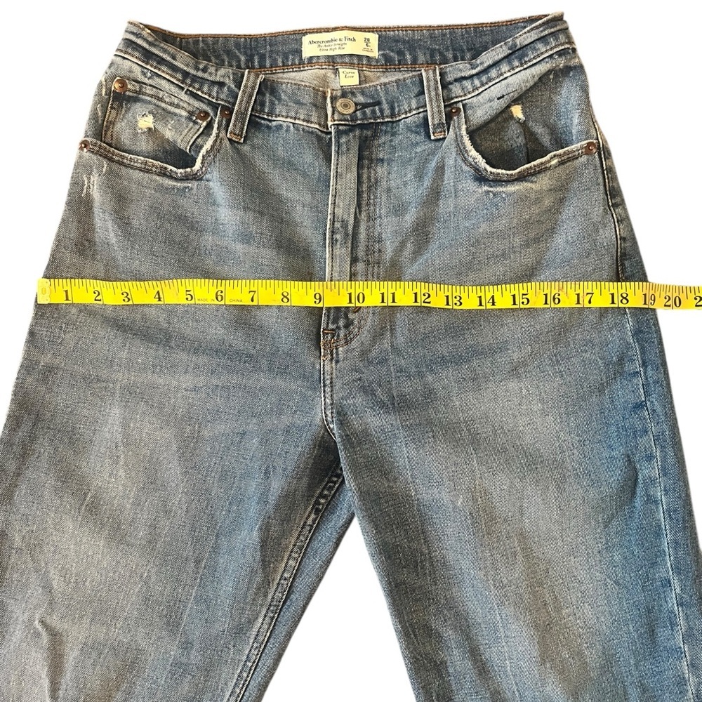 Abercrombie & Fitch The Ankle Straight Leg Jeans Ultra High Rise Size‎ 28 - Picture 4 of 5